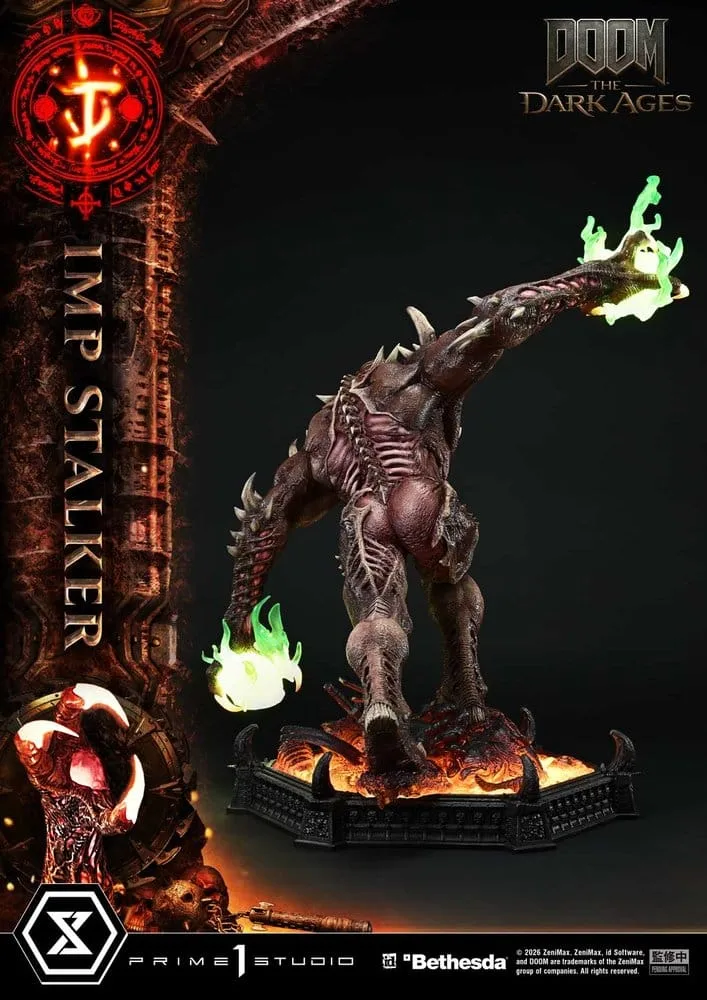DOOM The Dark Ages Statue – Imp Stalker Bonus Version 77 cm 7