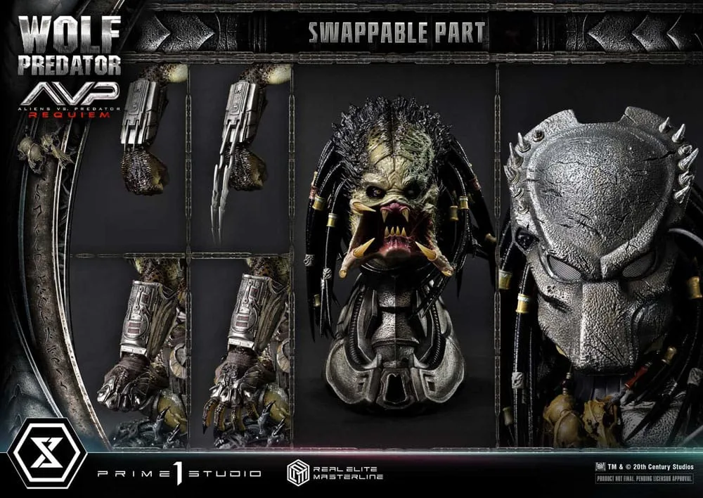 Aliens vs. Predator Requiem Statue – Wolf Predator 1/3 95 cm 8