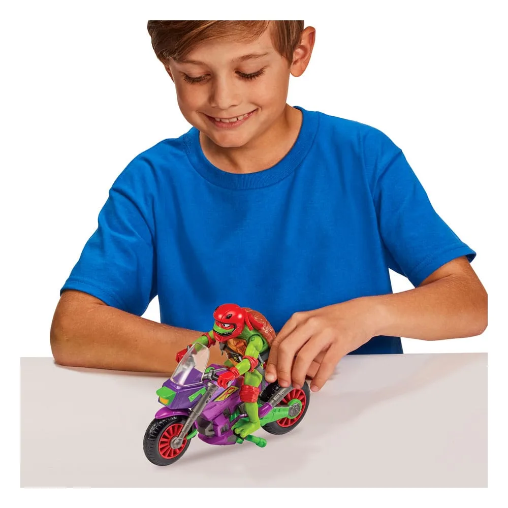 TMNT Figure with Vehicle – Raphael & Purple Dragon 12 cm 4