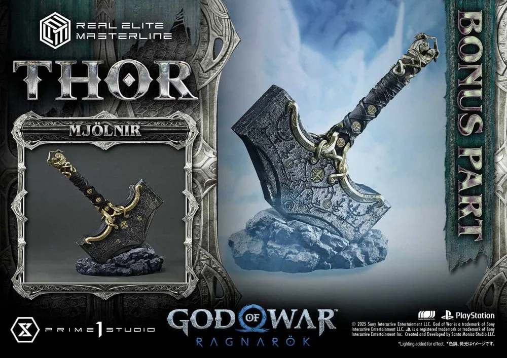 God of War Ragnarök Statue – Thor Deluxe Bonus 1/3 105 cm 2