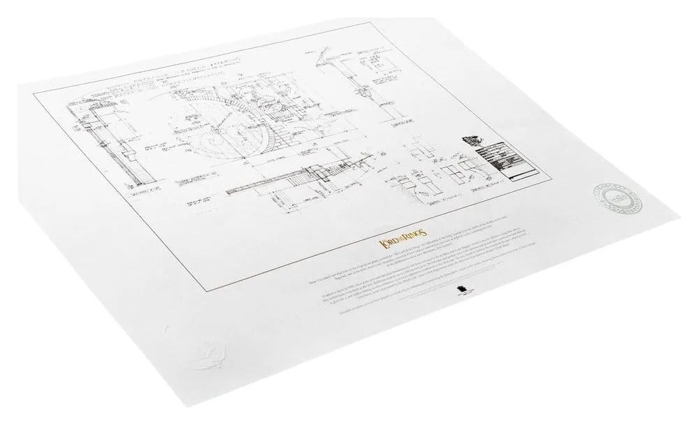 Lord of the Rings Blueprint Art Print – Bag End 59 x 42 cm 2