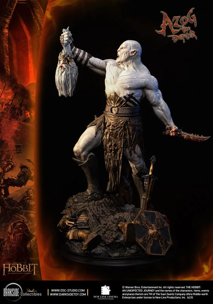 The Hobbit Beeld – Azog John Howe Signature Edition 1/3 90 cm 16