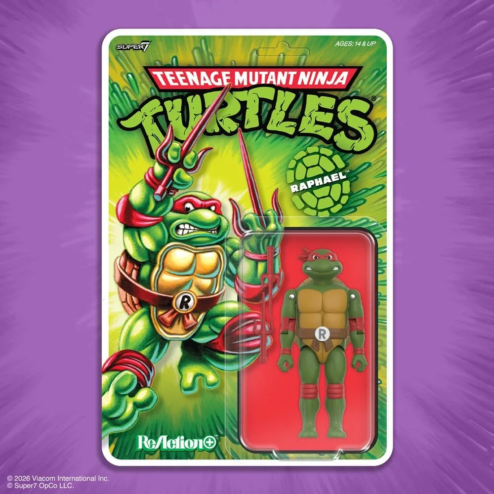 Teenage Mutant Ninja Turtles Action Figure – Raphael ReAction+
