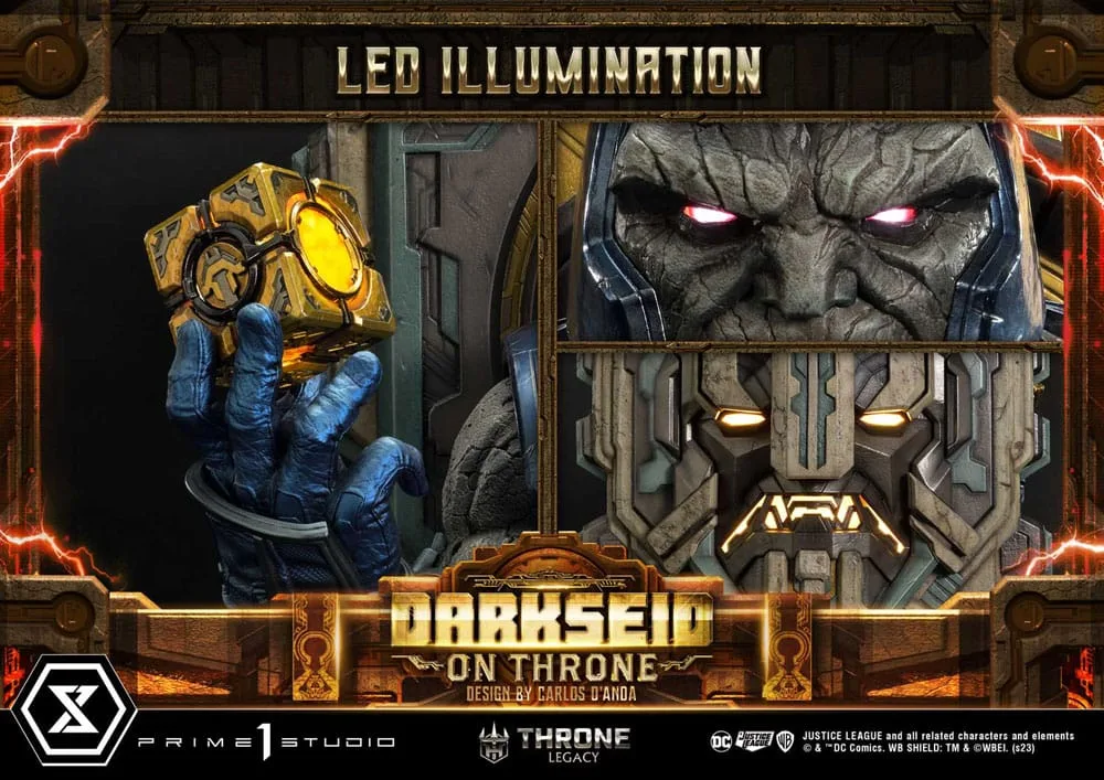 Justice League Beeld – Darkseid op troon Deluxe Bonus 65 cm 6