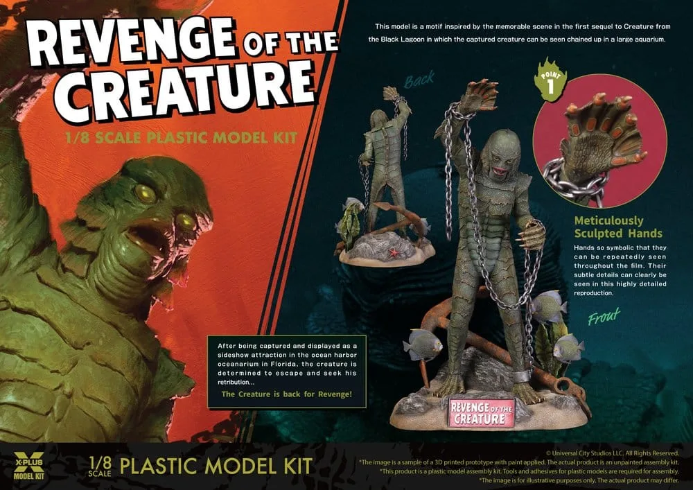 Revenge of the Creature Modellbausatz – Aquarium 1:8 28 cm 7