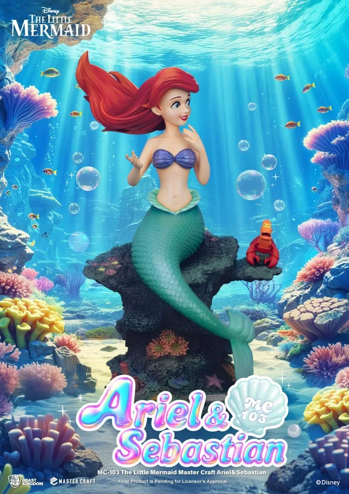 The Little Mermaid Statue – Ariel and Sebastian 42 cm 3