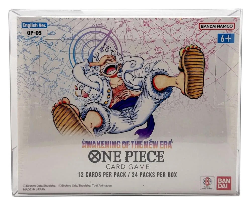One Piece Booster Box Protectors – Evoretro 5-Pack 12 x 6 x 15 cm
