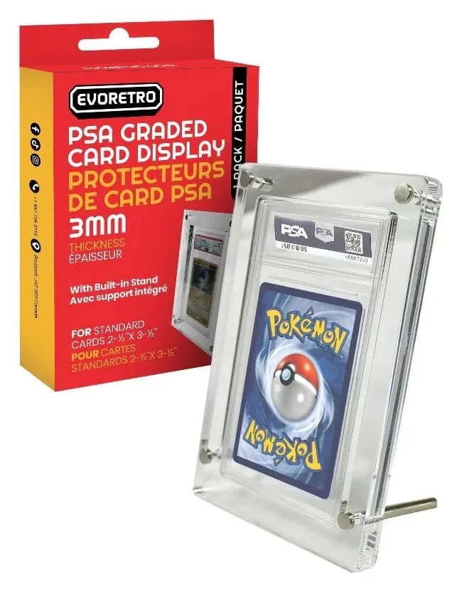Evoretro Card Display Stand – PSA and CGC Acrylic 3 mm