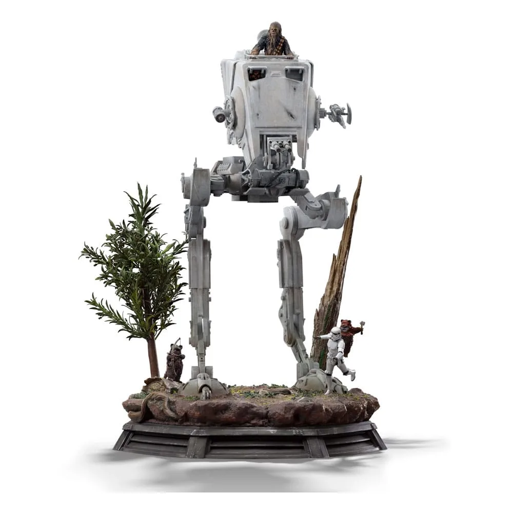 Star Wars Statue – AT-ST and Chewbacca Demi Art Scale 53 cm