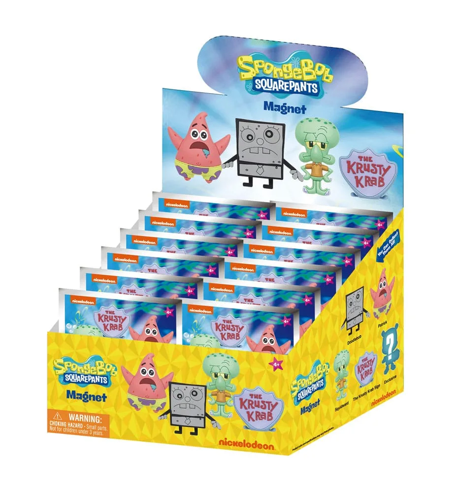 SpongeBob SquarePants 3D Magnets – Series 1 Display of 12 3