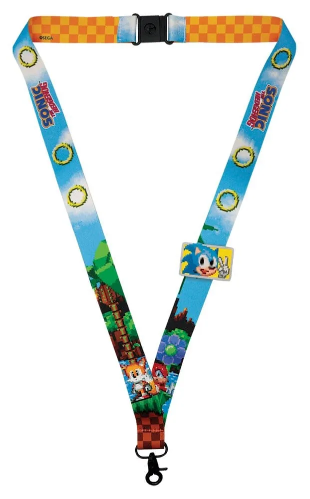 Sonic the Hedgehog keycord met pin – Green Hill Zone 100 cm 2