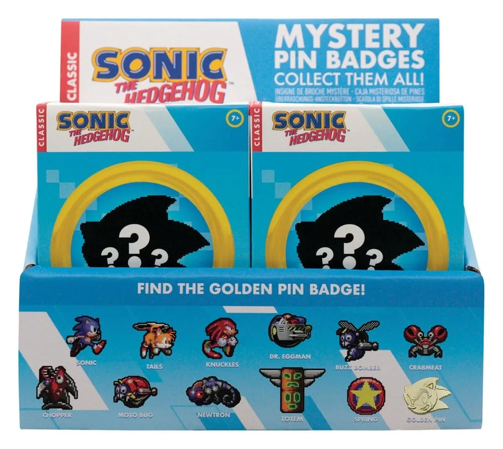 Sonic the Hedgehog Pin Badges – Mystery Display of 12 5