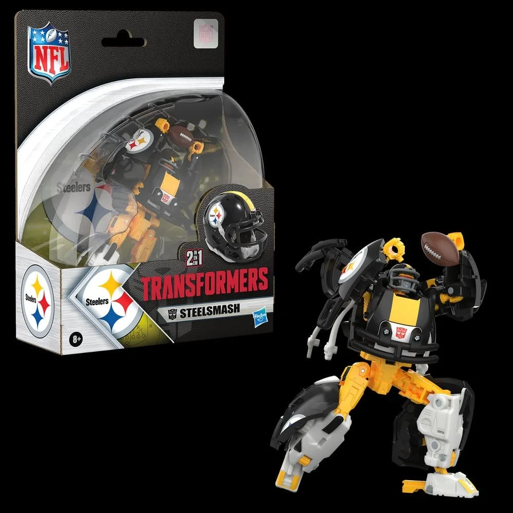 Transformers x NFL Figure – Steelers Steelsmash 14 cm 18