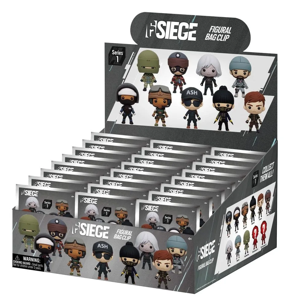 Six Siege Bag Clips – Series 1 Blind Bag Display of 24