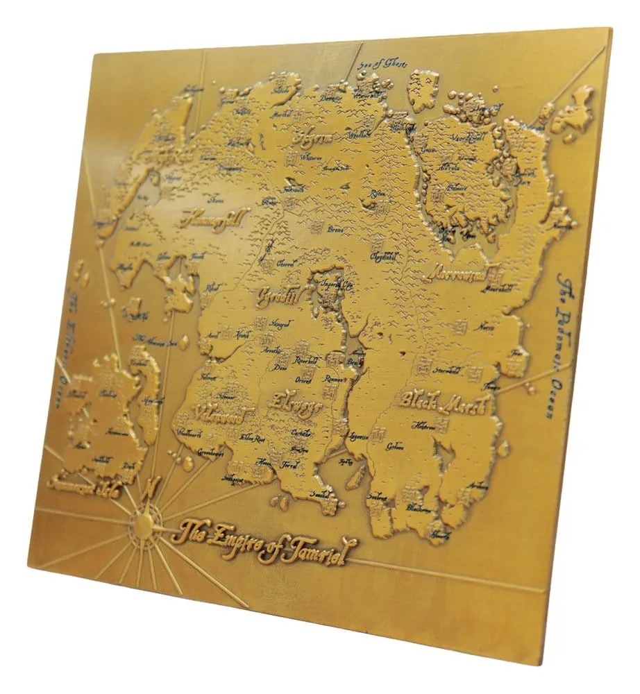 The Elder Scrolls Metal Map Replica – Tamriel 15 x 13 cm 2