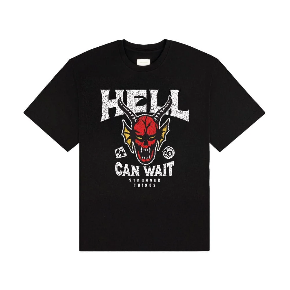Stranger Things T-Shirt – Hell Can Wait Black XL