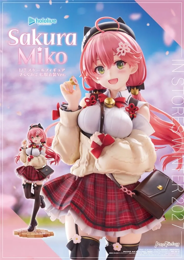 Hololive PVC Figure – Sakura Miko Date Style 1/7 Scale 24 cm 2