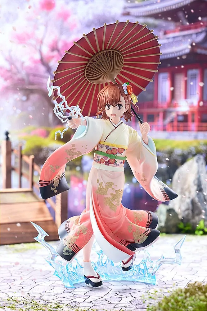 A Certain Scientific Railgun T Statue – Mikoto Misaka Kimono 28 cm 2