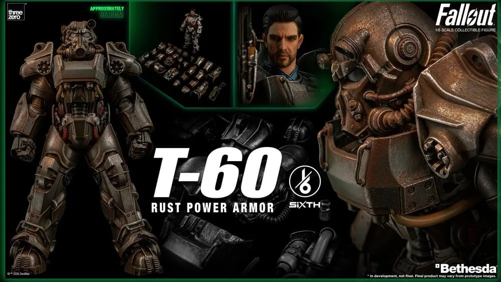 Fallout Action Figure – T-60 Rust Power Armor 1/6 19
