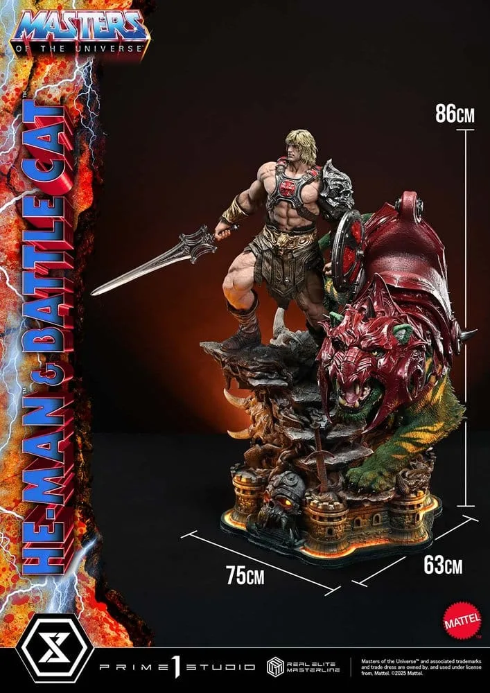 Masters of the Universe Statue – He-Man and Battle Cat 86 cm 2