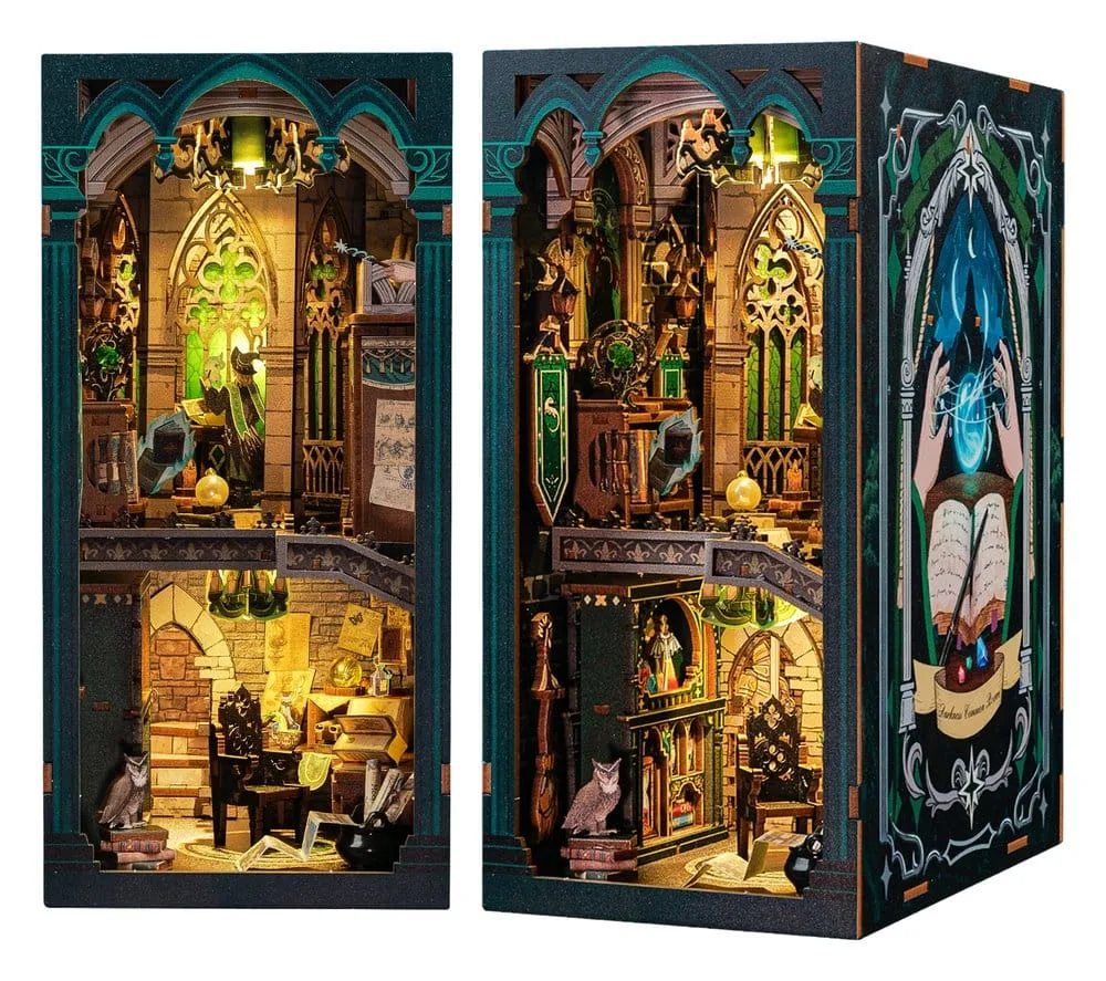 Darkness Common Room Book Nook – CuteBee Wooden Kit 23 x 11 cm