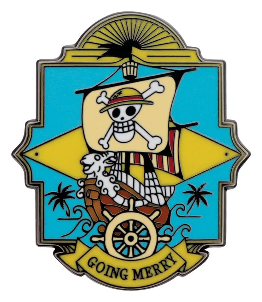 One Piece Gift Set – Playing Cards Going Merry Pin and Keyring 8