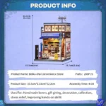Miniature House Model Kit – Beika-cho Convenience Store 22 x 15 cm 6