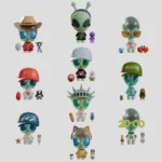 Abducted Mini Figures – Series 1 Blind Box Display of 9 9 cm 1