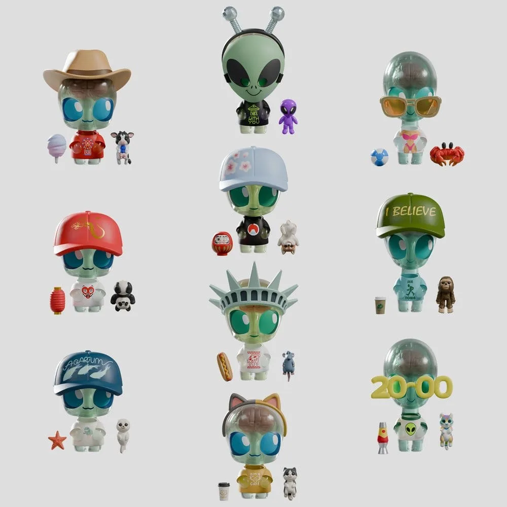 Abducted Mini Figures – Series 1 Blind Box Display of 9 9 cm