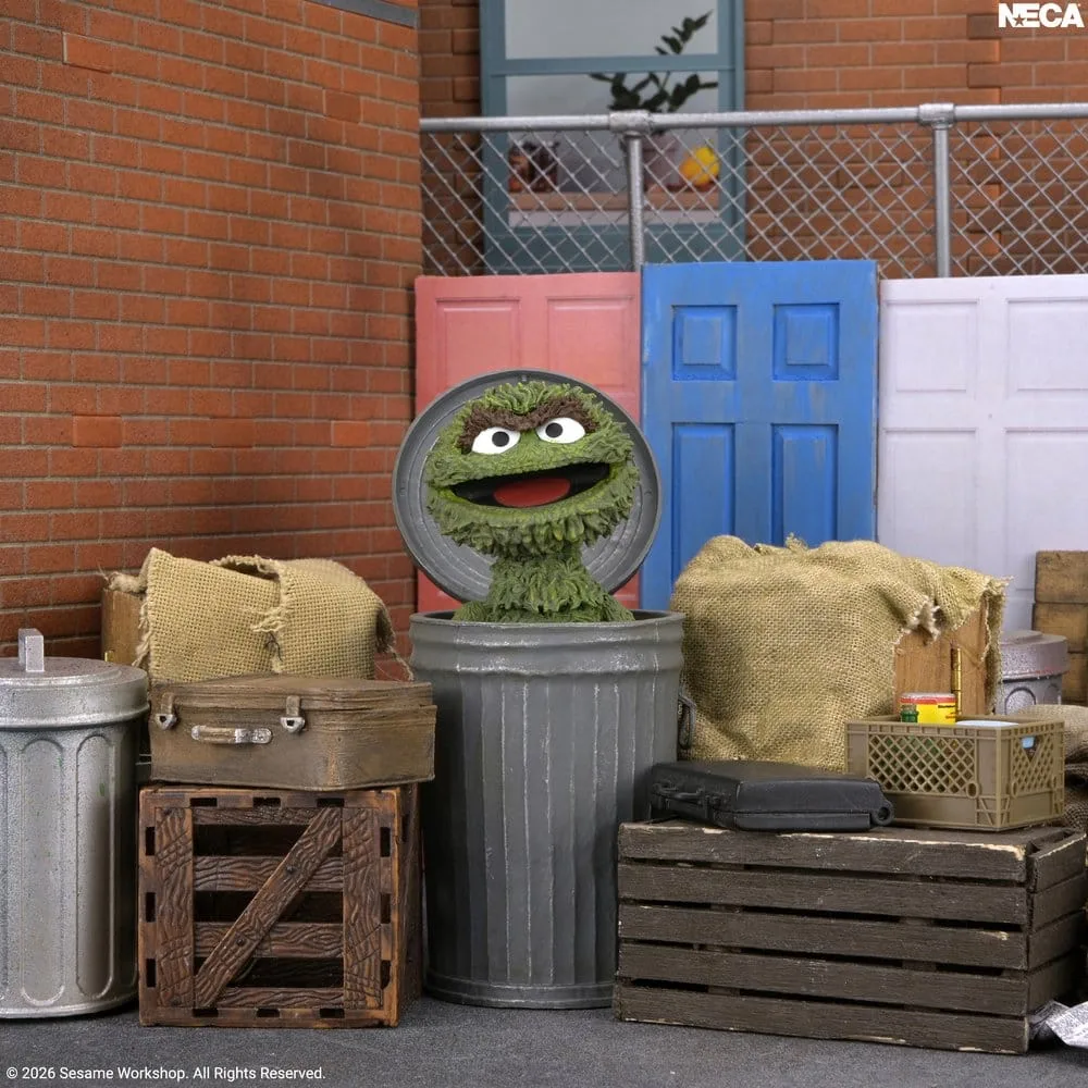 Sesame Street Action Figure – Ultimate Oscar the Grouch 17.8 cm 3