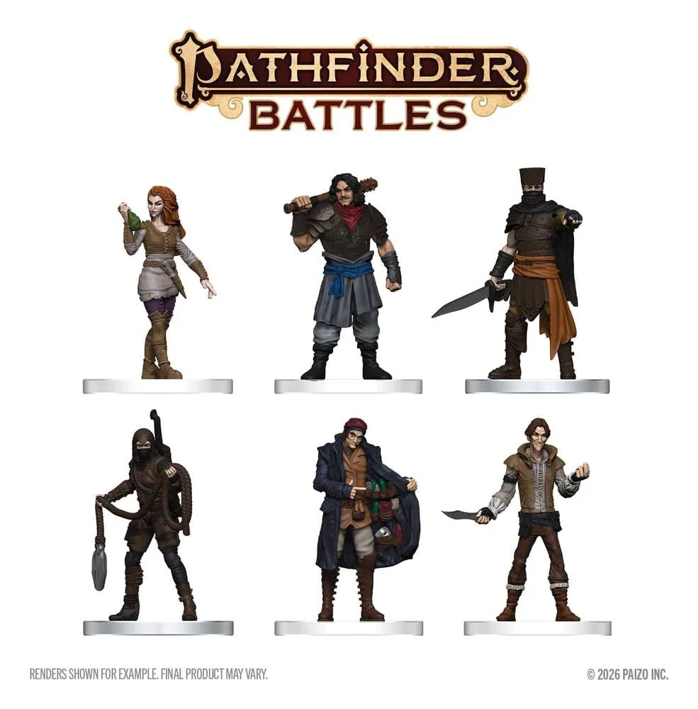 Pathfinder Battles Miniatures – Criminals Set of 6 2