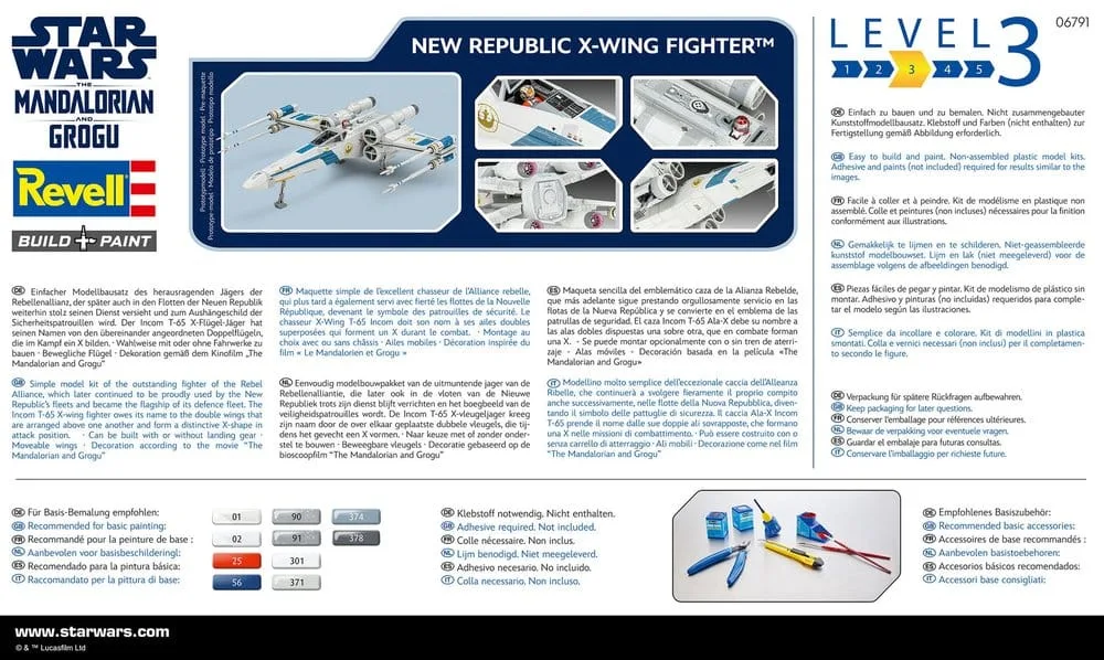 Star Wars Model Kit – New Republic X-Wing Fighter 1/57 21.8 cm 12
