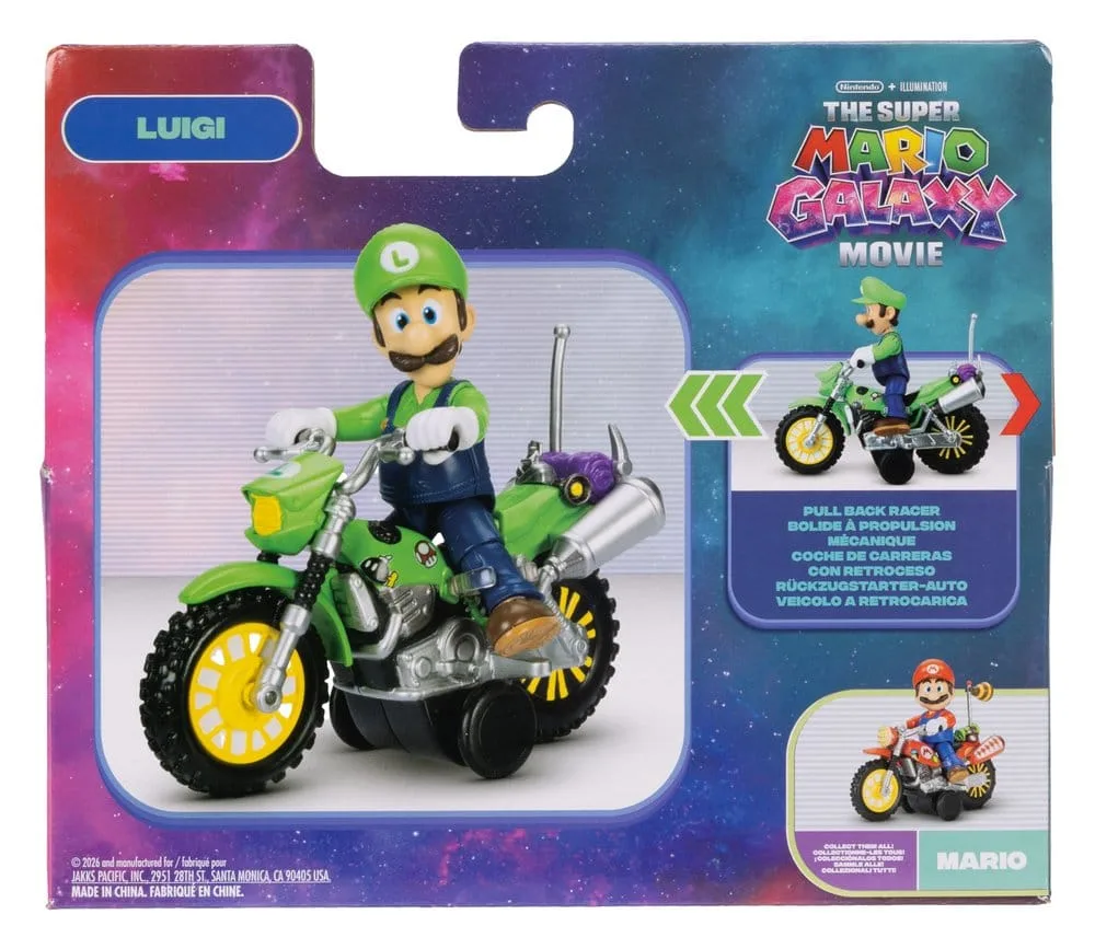 Super Mario Galaxy Movie Action Figure – Luigi with Motorcycle 6 cm 4