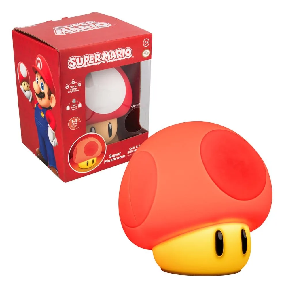Super Mario Light – SquishyGlo Super Mushroom 15 cm 3