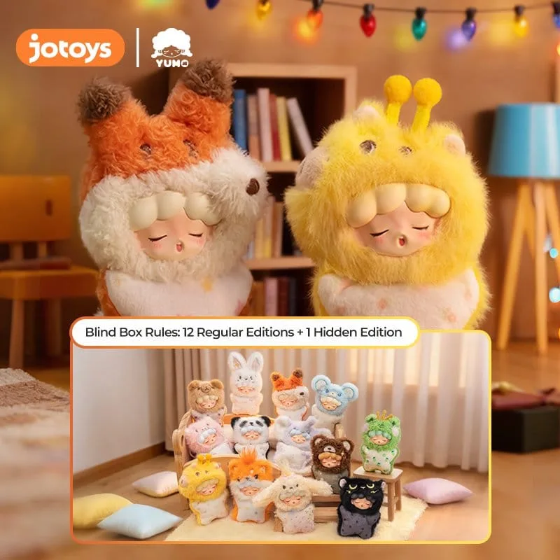 Yumo Plush Figures – Angry Animals Blind Box Display 12-Pack 9 cm