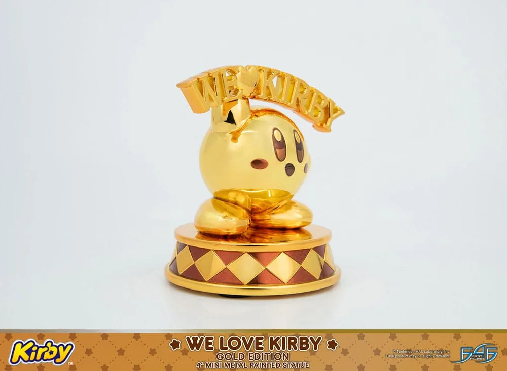 Kirby Die-Cast Statue – We Love Gold Edition 10 cm 6