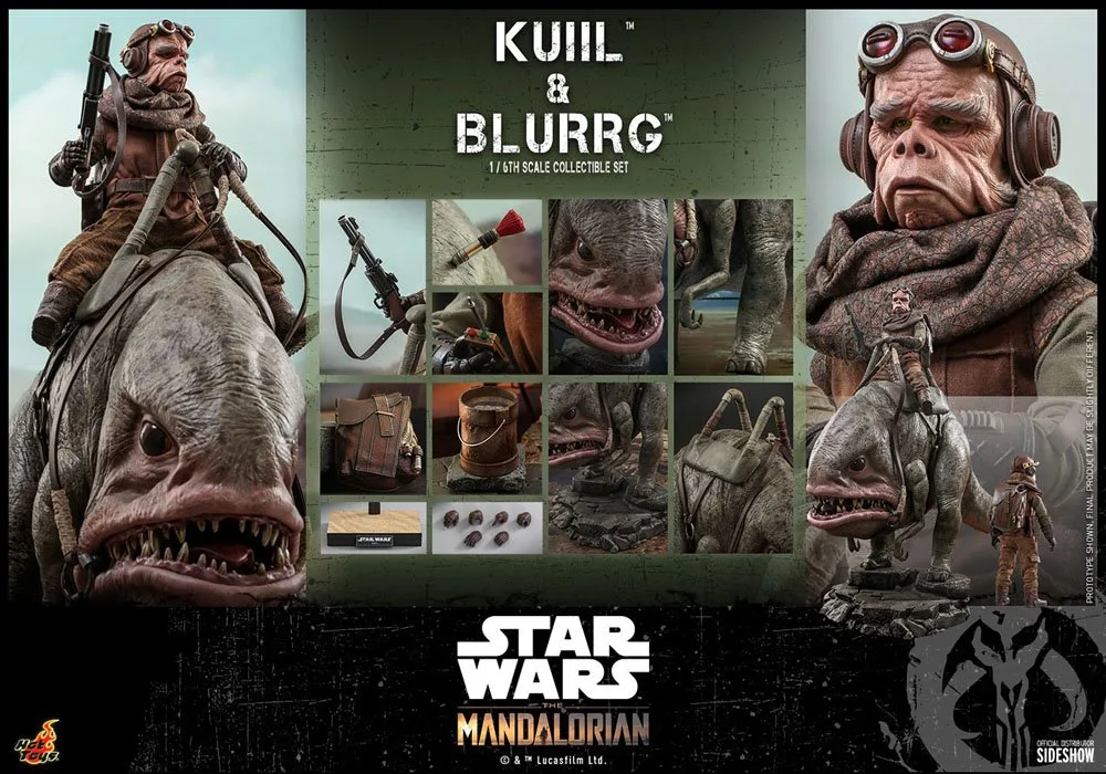 Star Wars Action Figure Set – Mandalorian Kuiil & Blurrg 1/6 37 cm 20