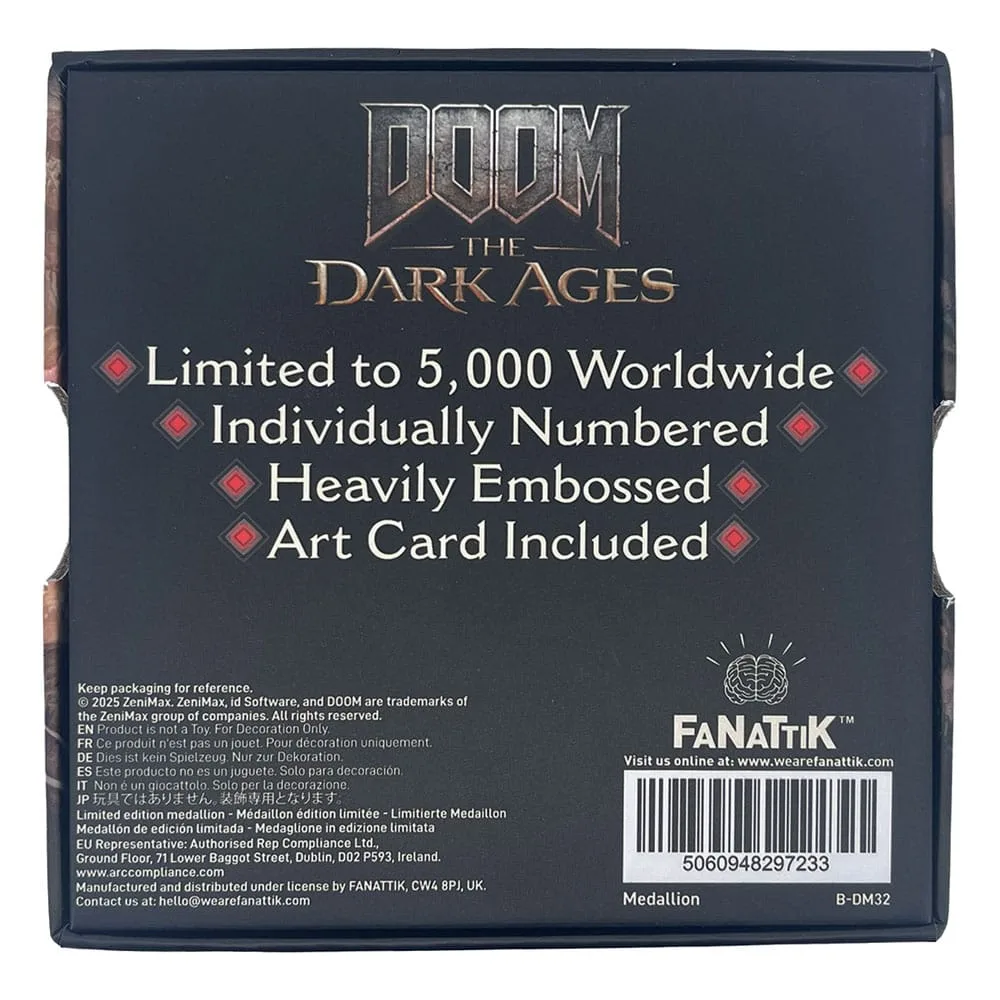 Doom The Dark Ages Medallion – Saw Shield 85 mm 3