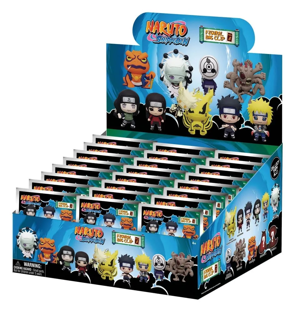 Naruto Foam Bag Clips – Series 8 Display of 24 1
