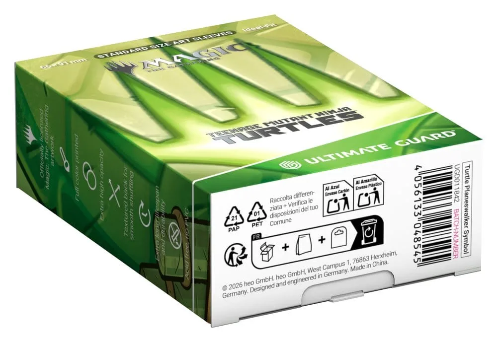 MTG TMNT sleeves – Turtle Planeswalker Symbol 66 x 91 mm 4