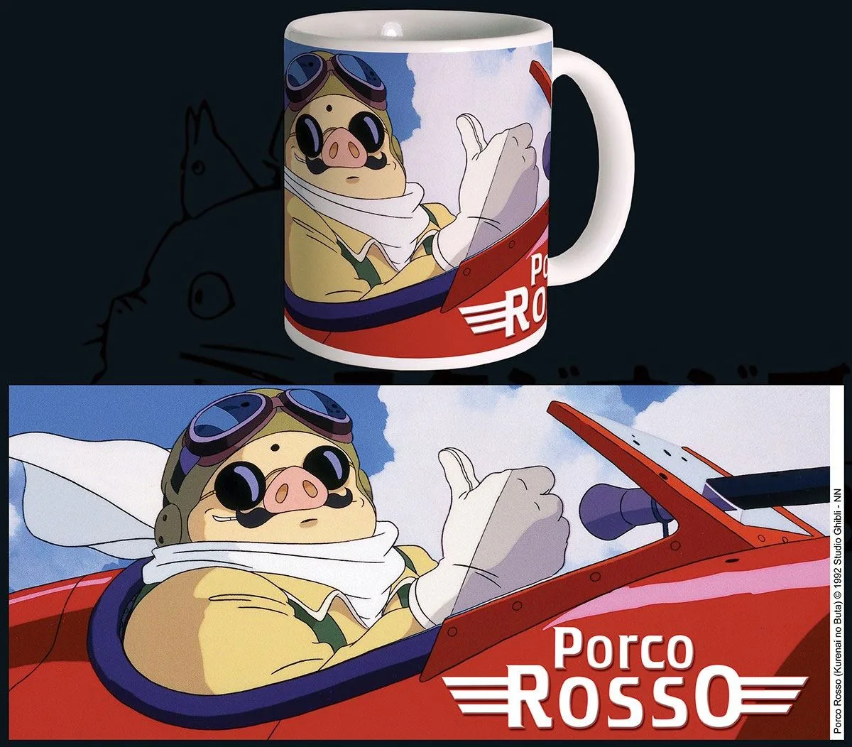 Studio Ghibli Ceramic Mug – Porco Rosso 300 ml