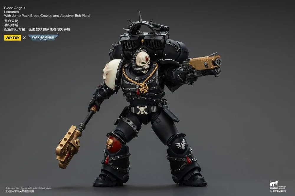 Warhammer 40,000 Action Figure – Blood Angels Lemartes 12.4 cm 6