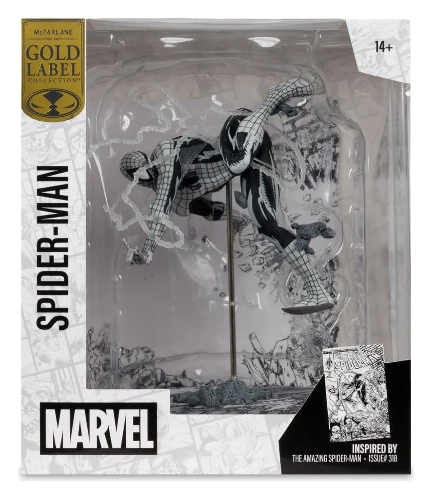 Marvel PVC Statue – Spider-Man Line Art Gold Label 17.2 cm 8