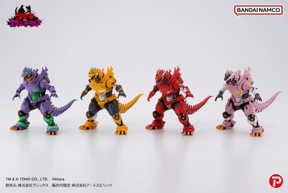 Godzilla x Evangelion Statuen-Set – Kiryu Eva Colour 4er-Pack 9 cm 14