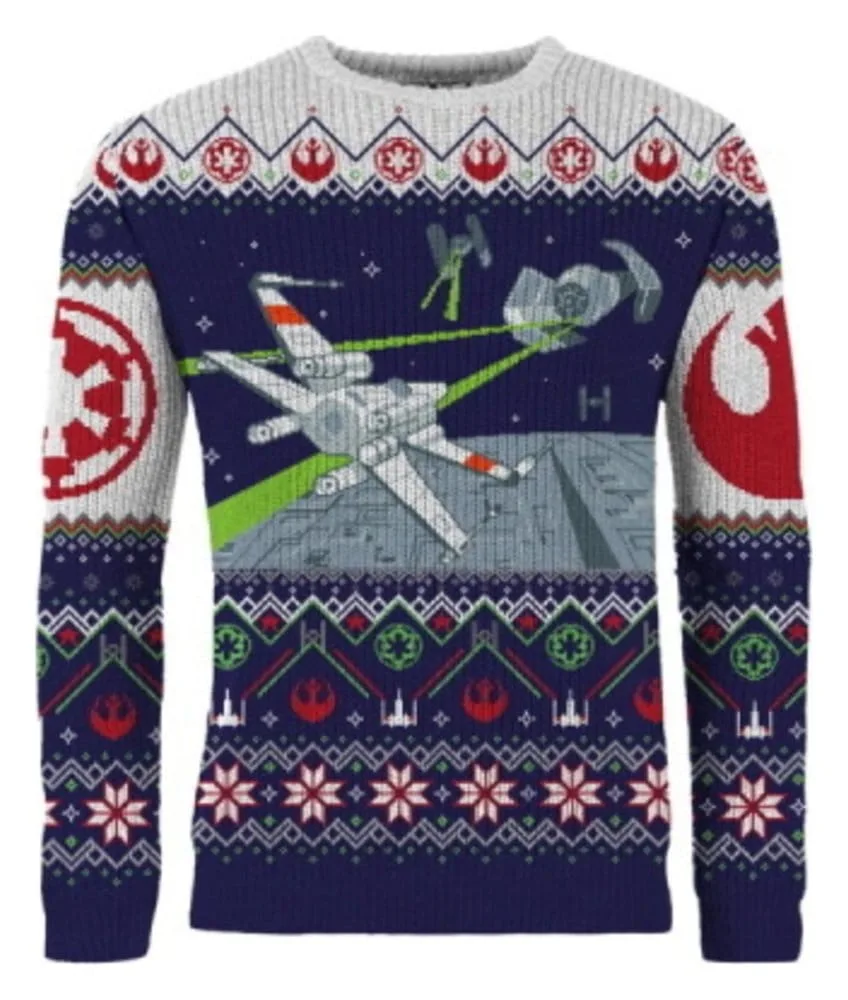 Star Wars Christmas Sweater – X-Wing vs TIE Fighter Size L 2