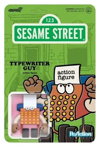 Sesame Street Action Figure – Typewriter Guy ReAction Wave 6