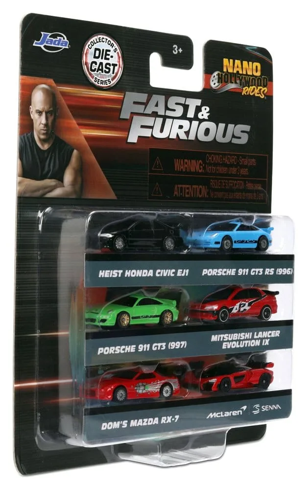 Fast & Furious Nano Cars – Jada Toys 6-Pack 12