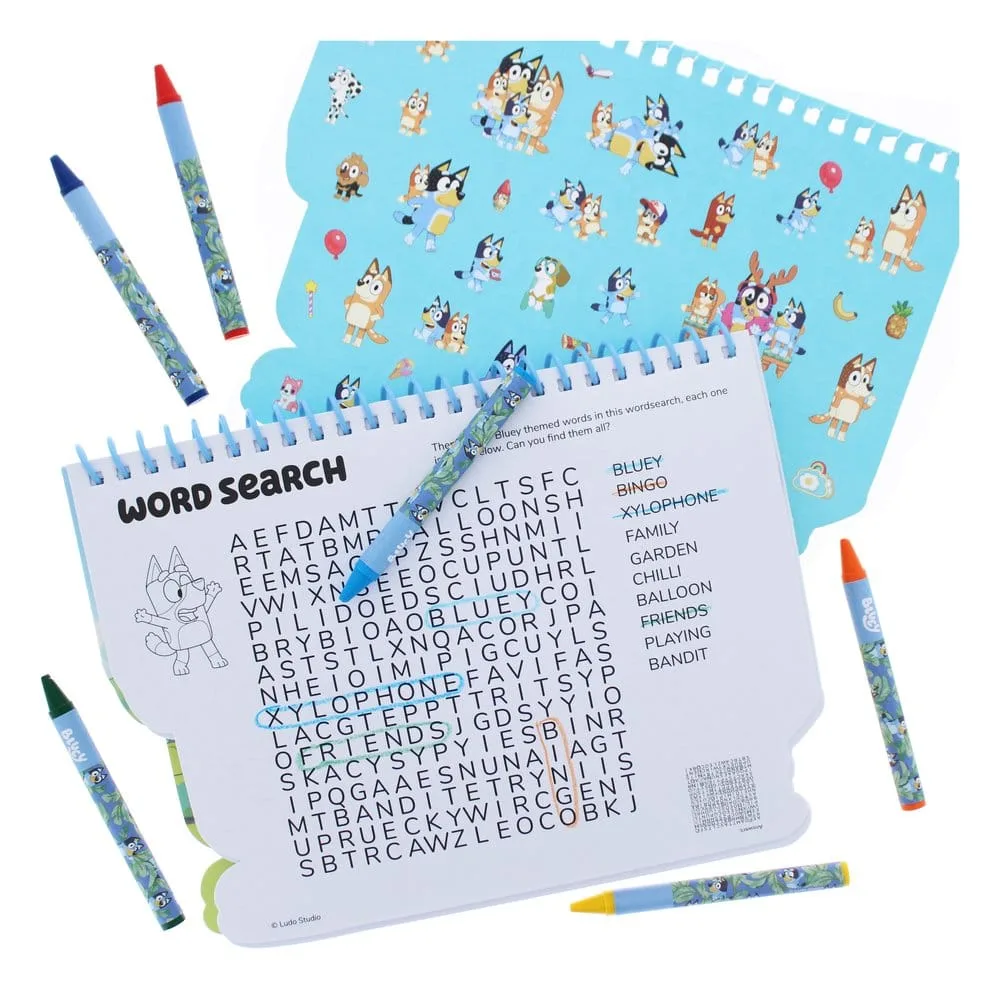 Bluey Colouring Set – Travel Book with Stickers and Crayons 6