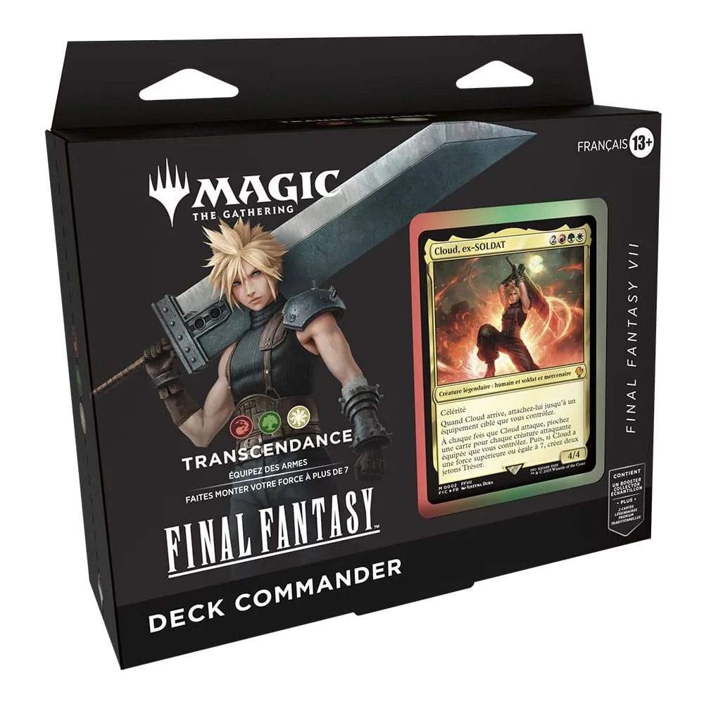 Magic the Gathering Final Fantasy Commander Decks – French Display of 4 5