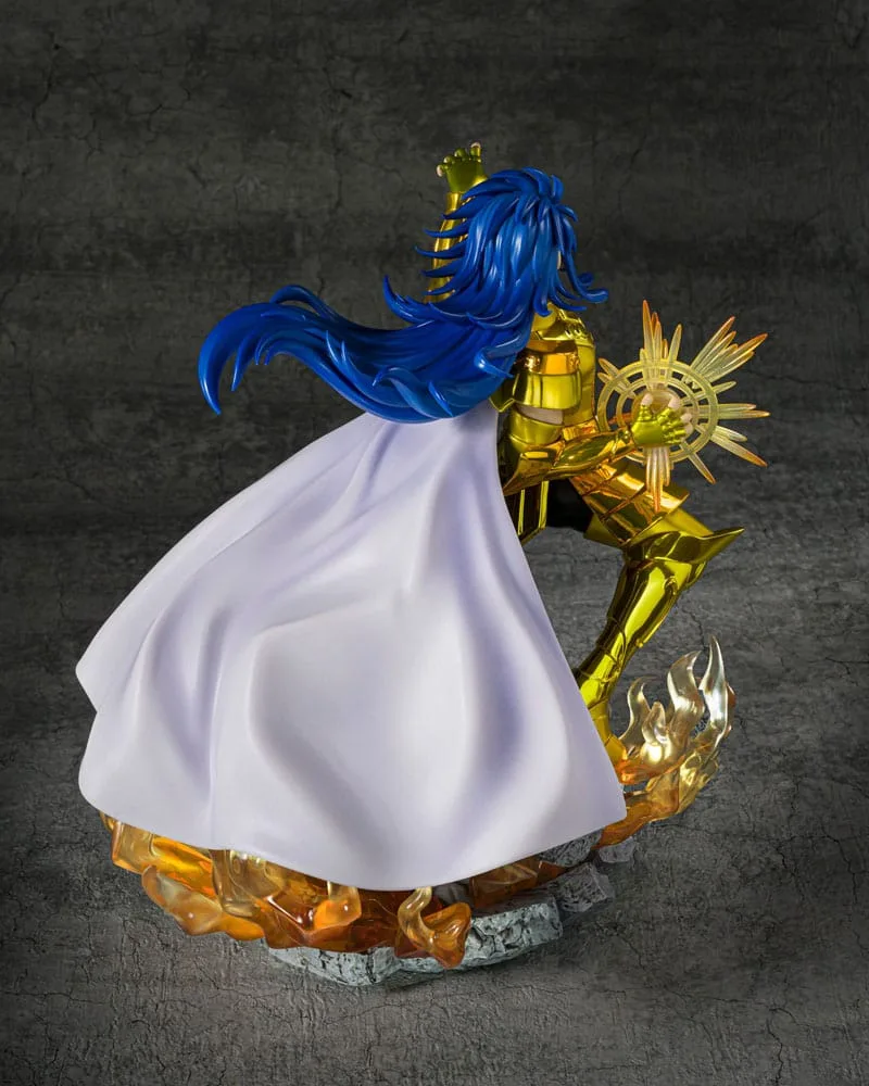 Saint Seiya Statue – Gemini Saga Metallic Touch 21 cm 3